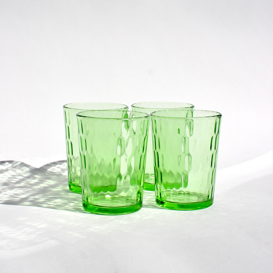 optic green juice glasses (4)