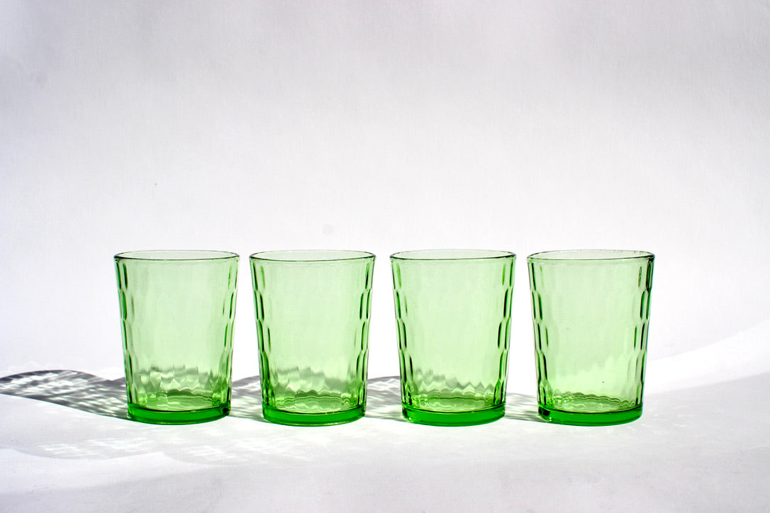 optic green juice glasses (4)