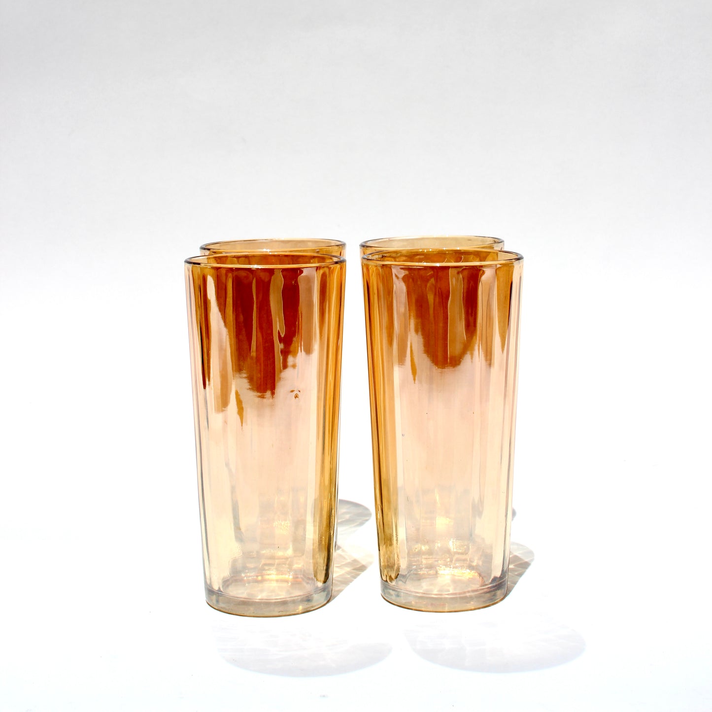 iridescent marigold glow tumblers (4)